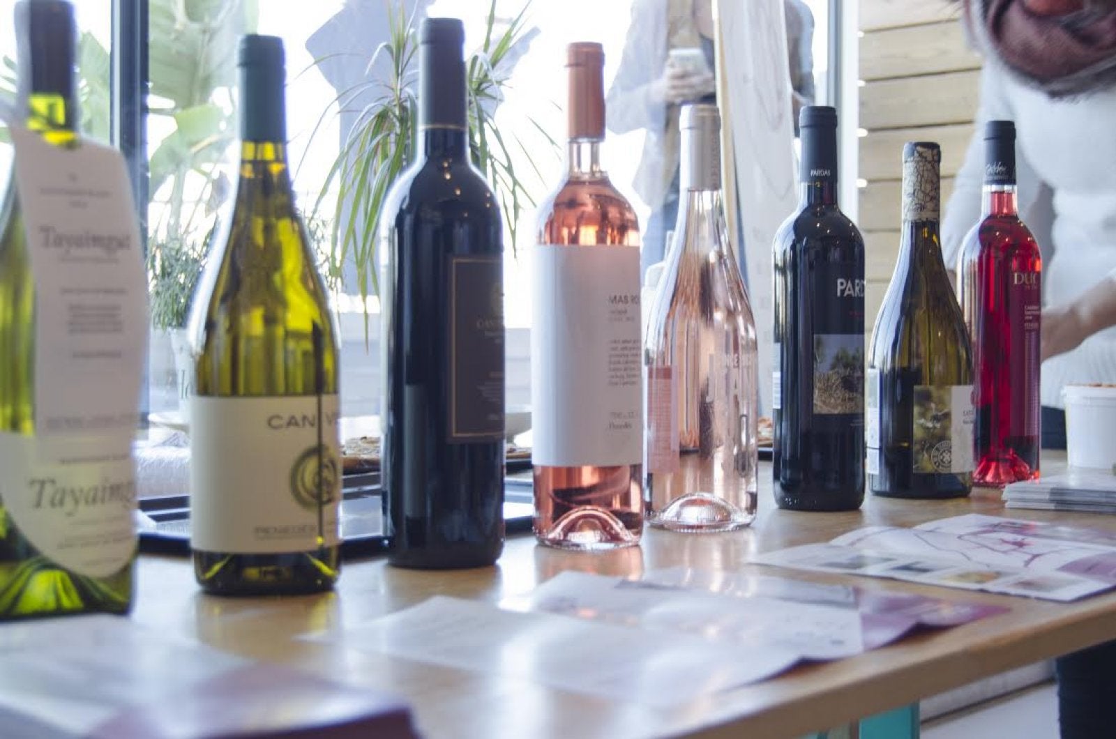 Mostra dels vins que participen al projecte