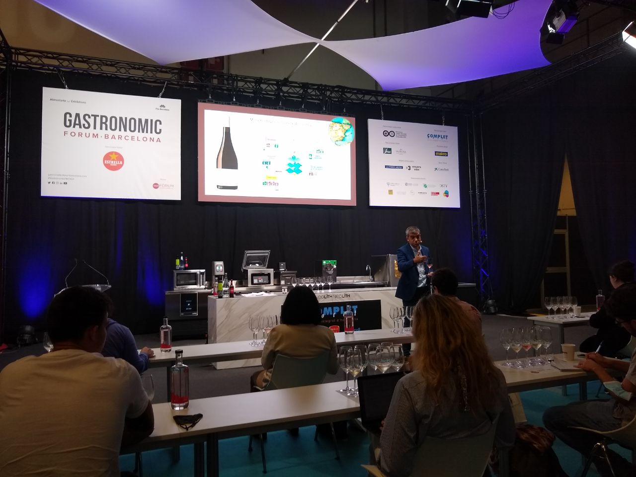 Ferran Centelles, sommelier d'elBulliFoundation, durant la seva ponència | A.S.