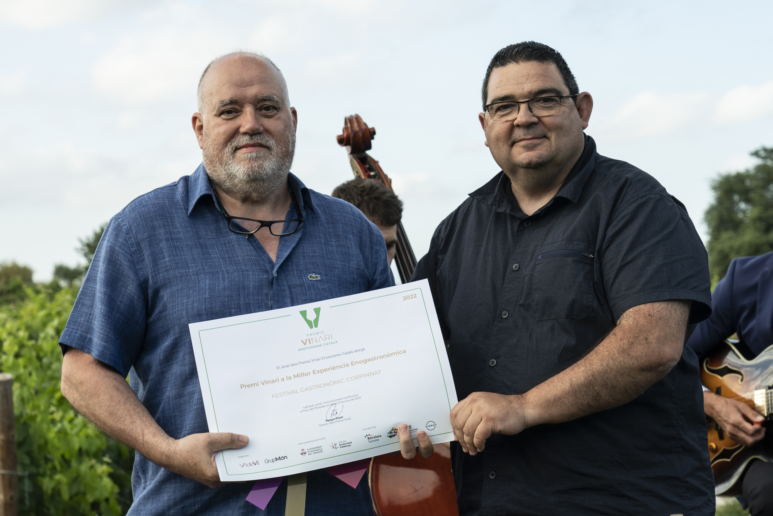 El director dels Vinari va lliurar el premi al Festival Gastronòmic CORPINNAT 
