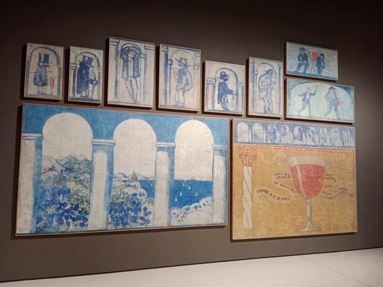 Las obras llenaban las paredes de la bodega, un punto de encuentro importantísimo para los artistas noucentistes | A.S.