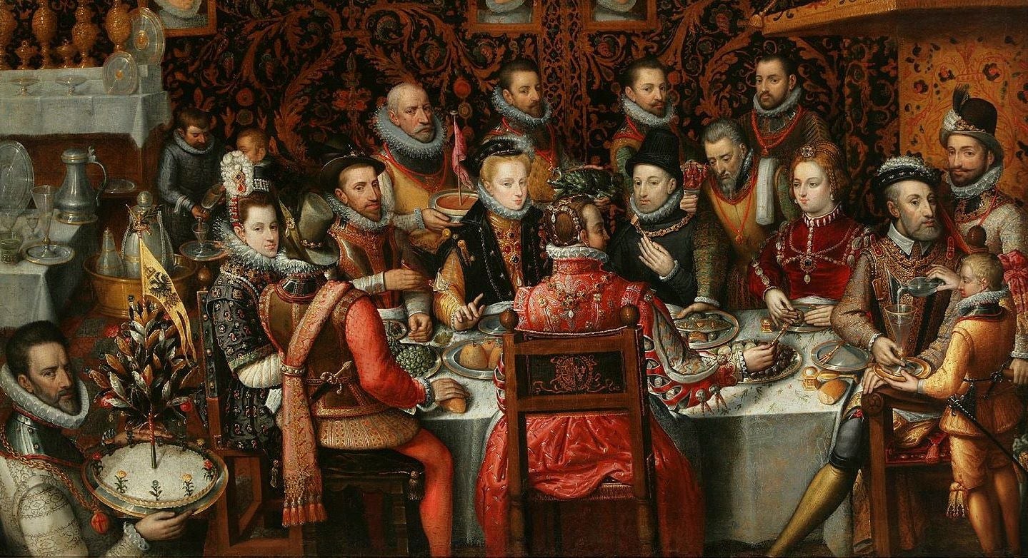 Festa reial, del pintor Alonso Sánchez Coello (1579) 