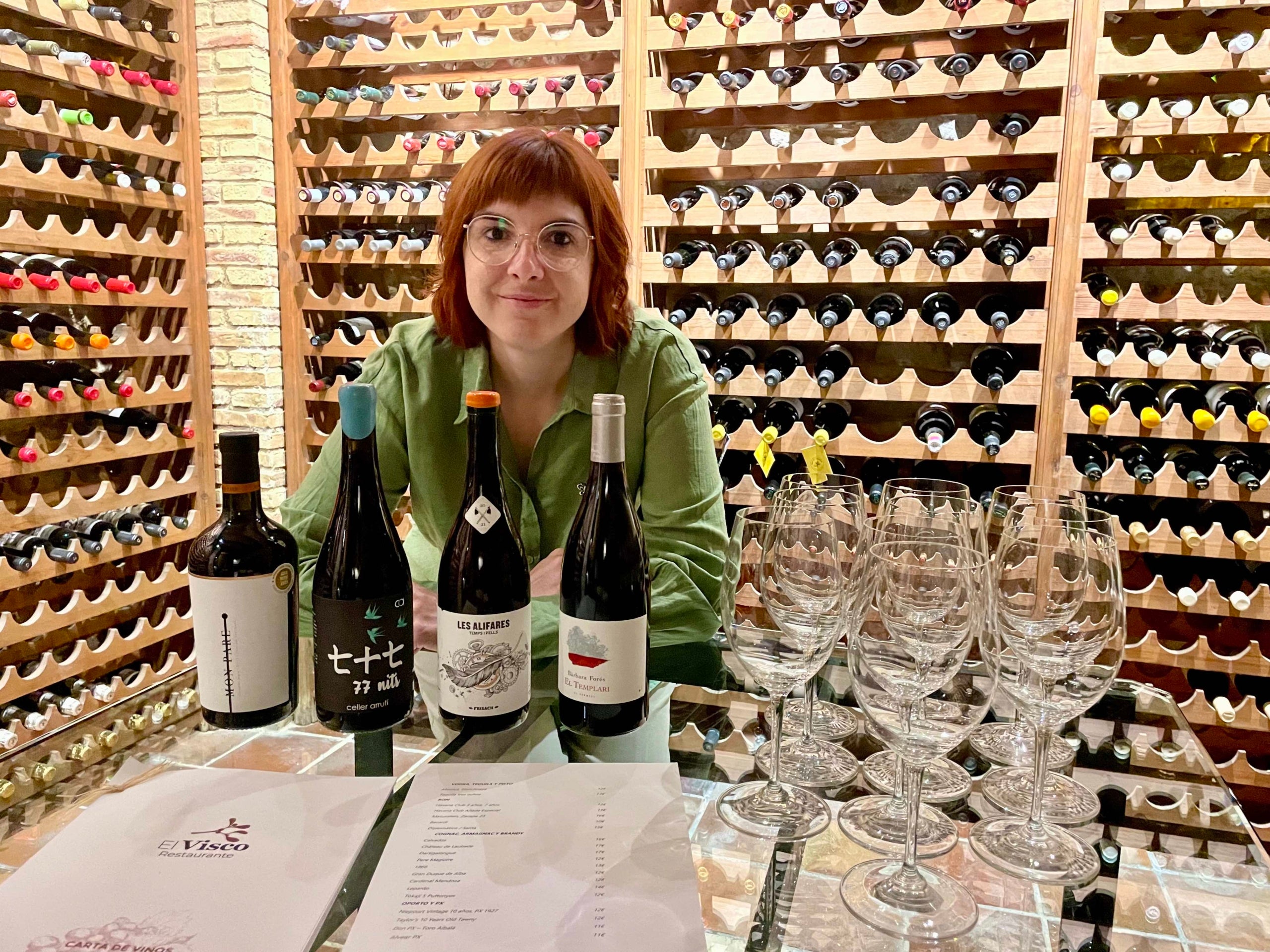 Marina Pedrós, al celler de la Torre del Visca 
| Foto: Rafa Gimena
