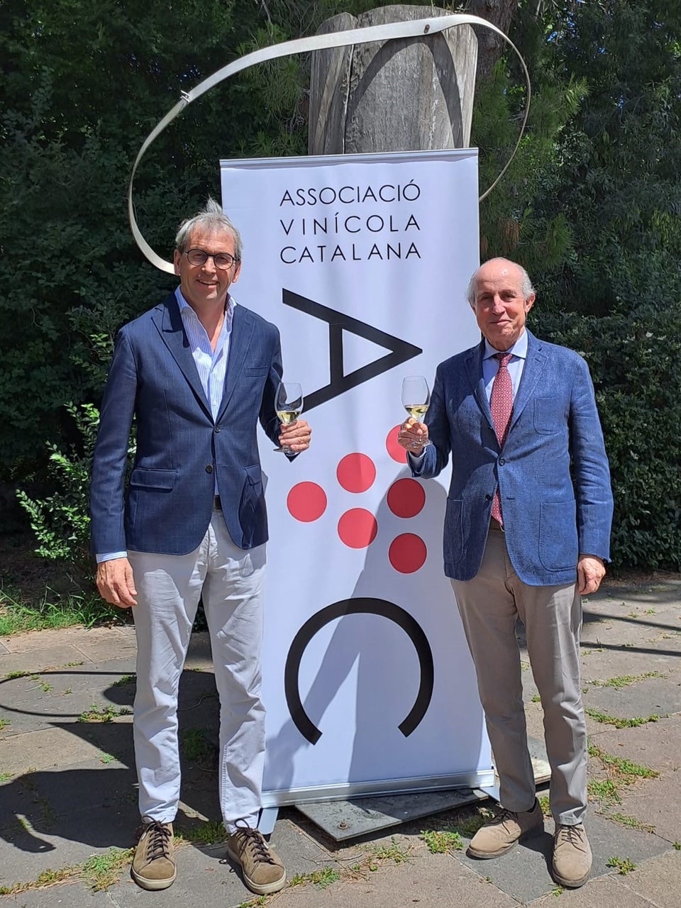L'antic president de l'AVC, Valentí Roqueta i el recentment escollit per presidir la patronal, Eugeni Llos / Cedida