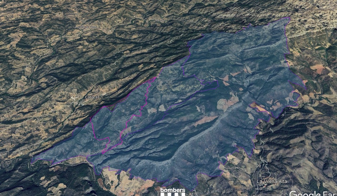 Un foc al Priorat va afectar més d'un centenar d'hectàrees | ACN 
