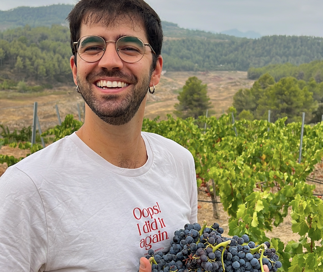 Pol Aluja, divulgador a les xarxes del vi català / Cedida