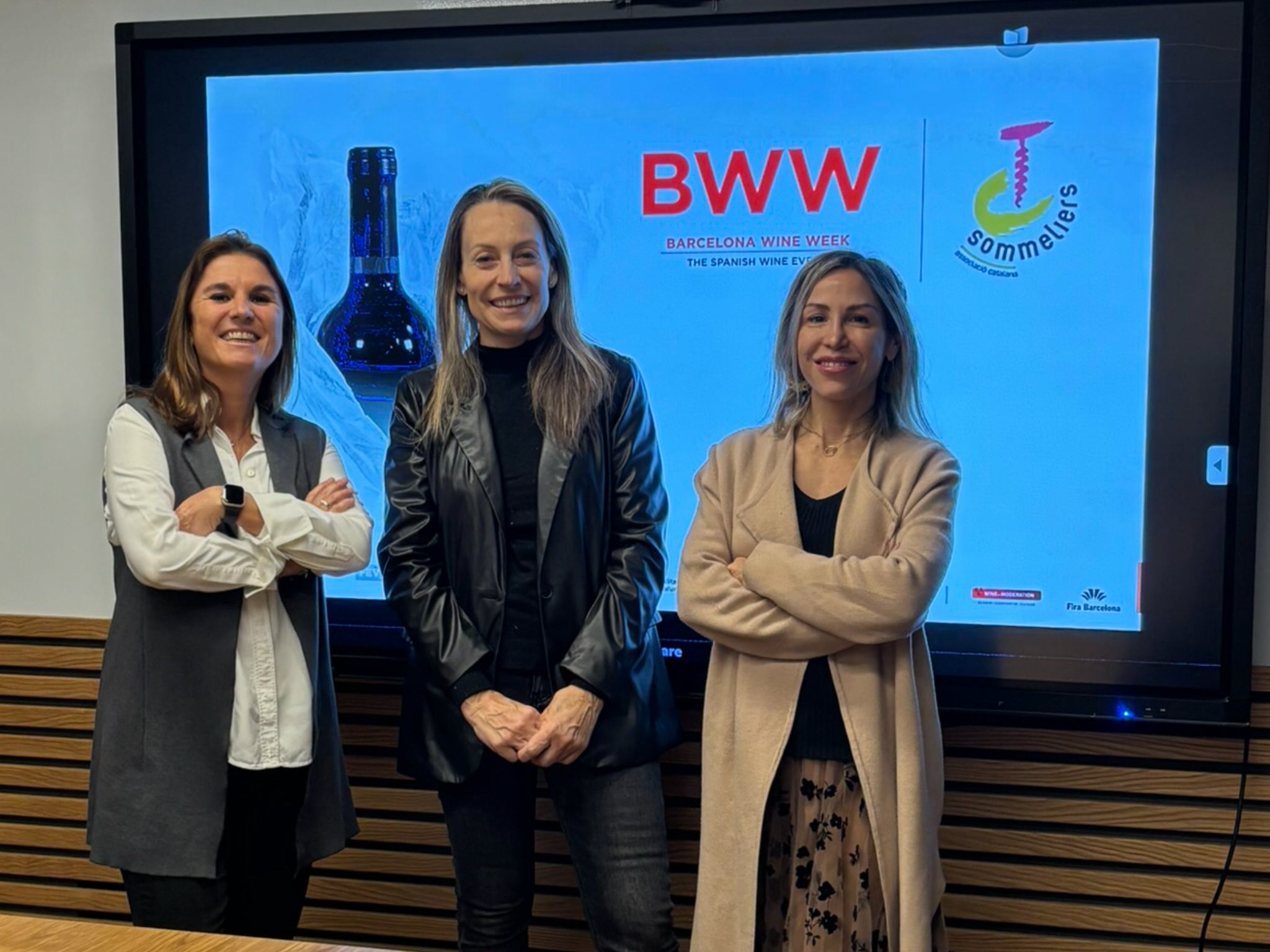 Marta Macias (Project Manager BWW), Anna Vicens (Presidenta ACS) i Celine Pérez (Directora de BWW) / Cedida
