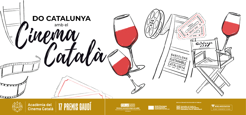 Imagen del cartel de la colaboración de la DO Catalunya con la XVII edición de los Premios Gaudí / DO Catalunya