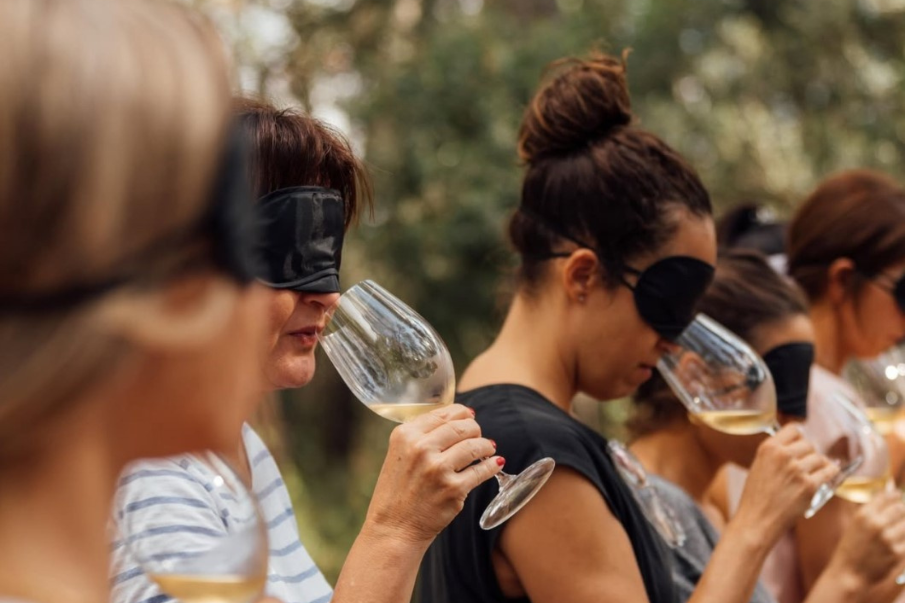 Imagen de una cata a ciegas de la séptima edición de La Primavera del Cava / AECAVA