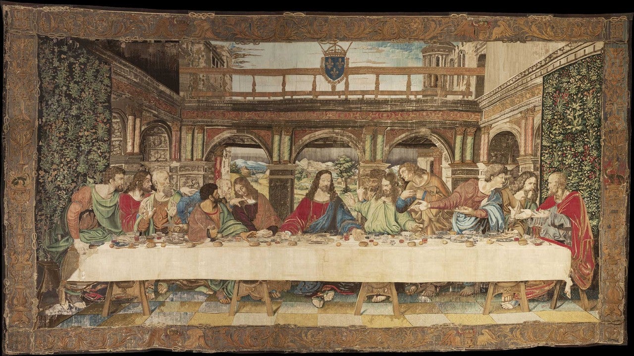 El tapiz de la Última Cena/Museo Vaticano