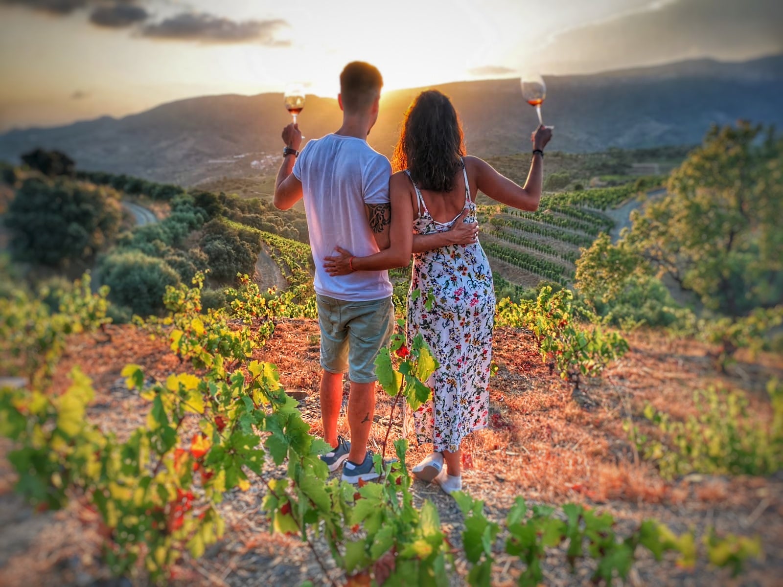 Cata al atardecer entre viñedos en el Celler Devinssi (Gratallops, Priorat) / Cedida