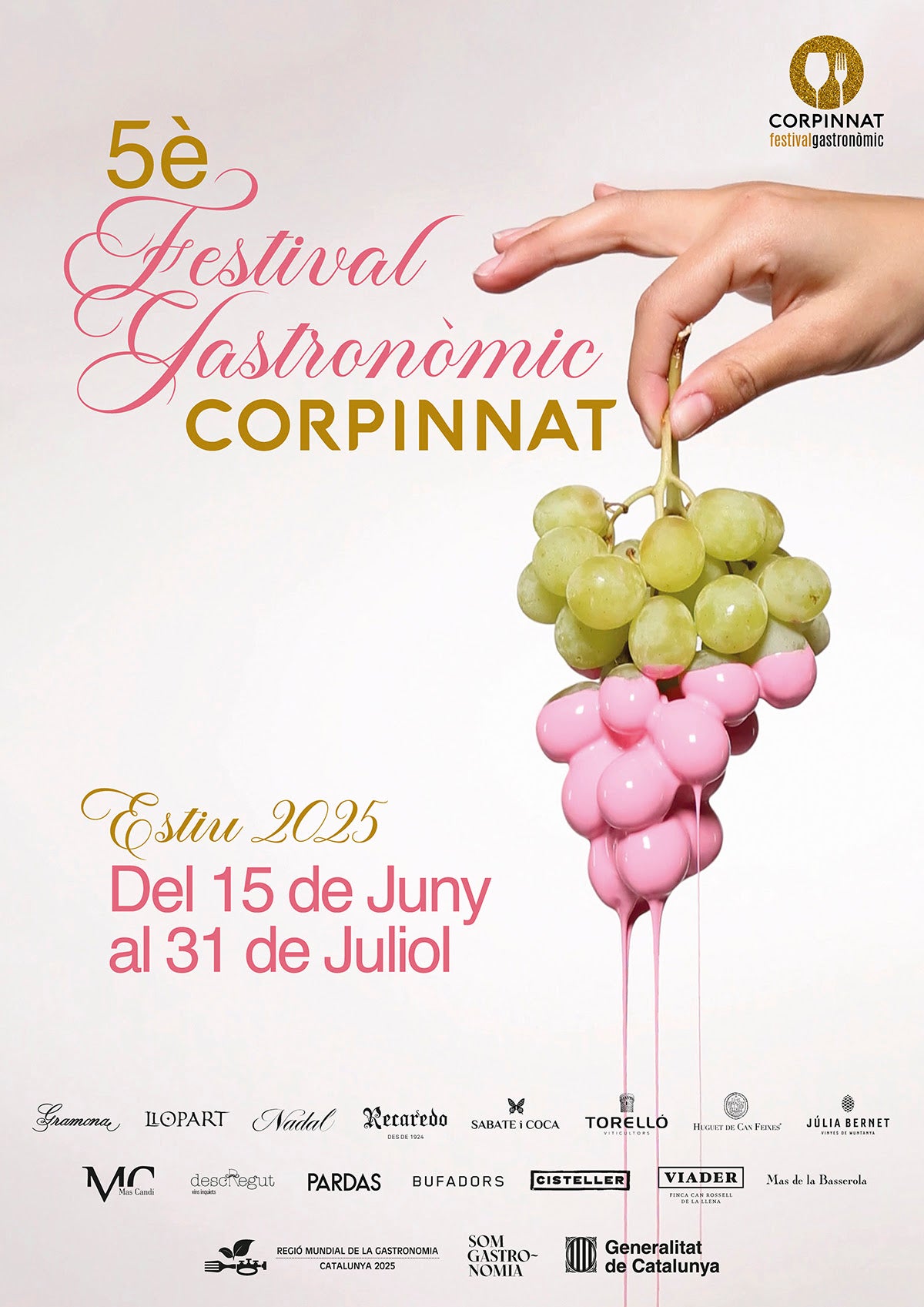 Cartell del 5è Festival Gastronòmic de Corpinnat / Cedida