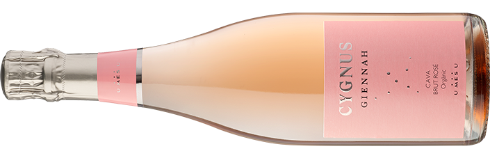 Ampolla del Cygnus Brut Rosé, del celler U MÉS U / pàgina web