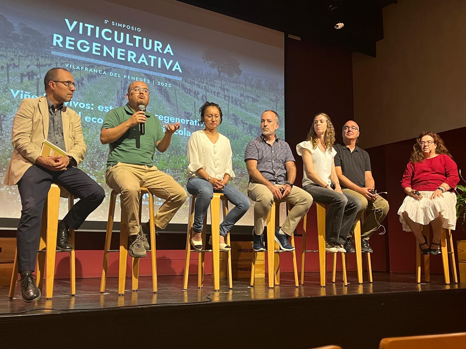 Imatge dels ponents del 5è Simposi de Viticultura Regenerativa / J.C.