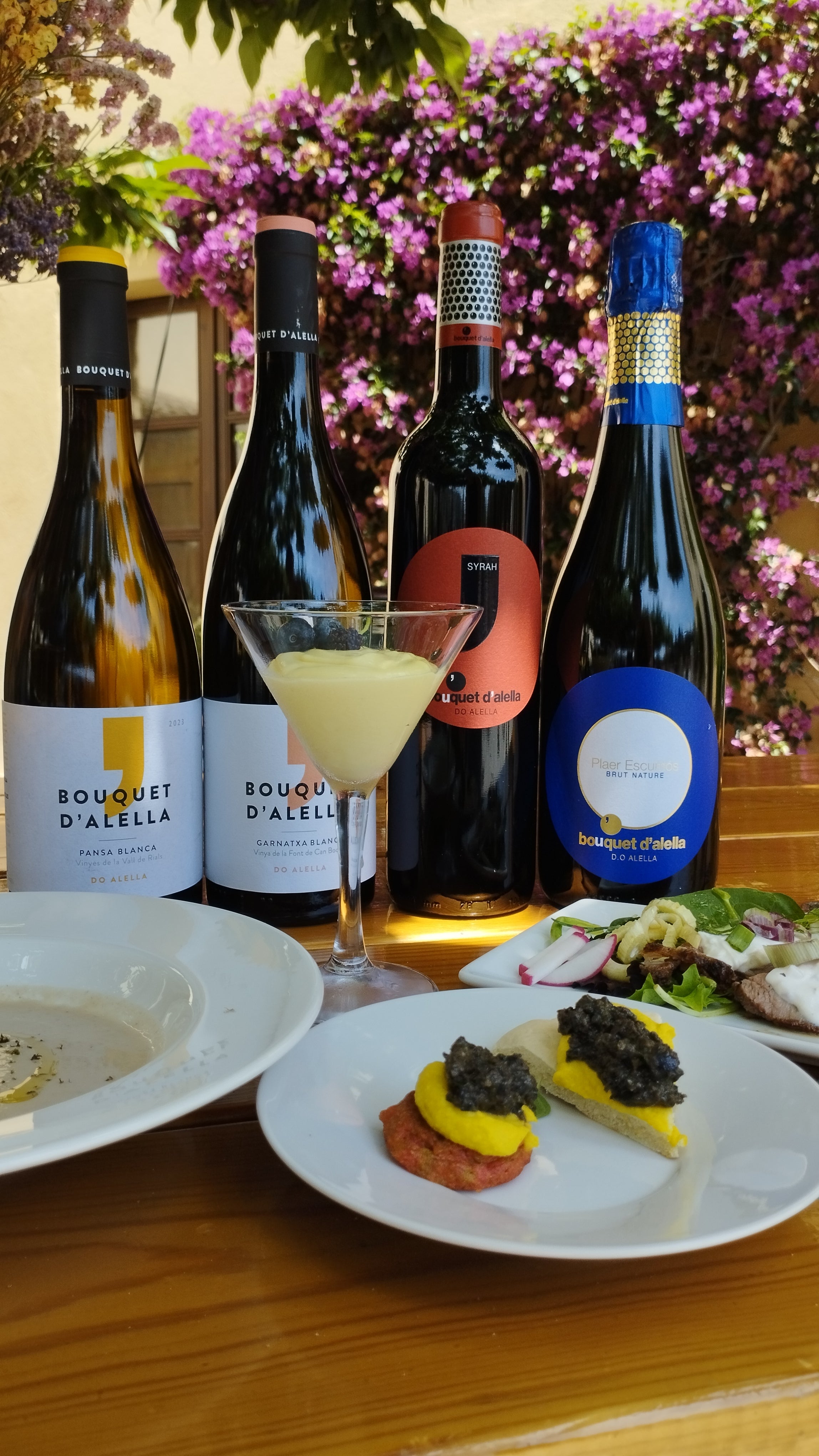 Imatge de diferents vins que es poden degustar durant les jornades que dura el Festival Vi+ / Consorci d'Enoturisme DO Alella 