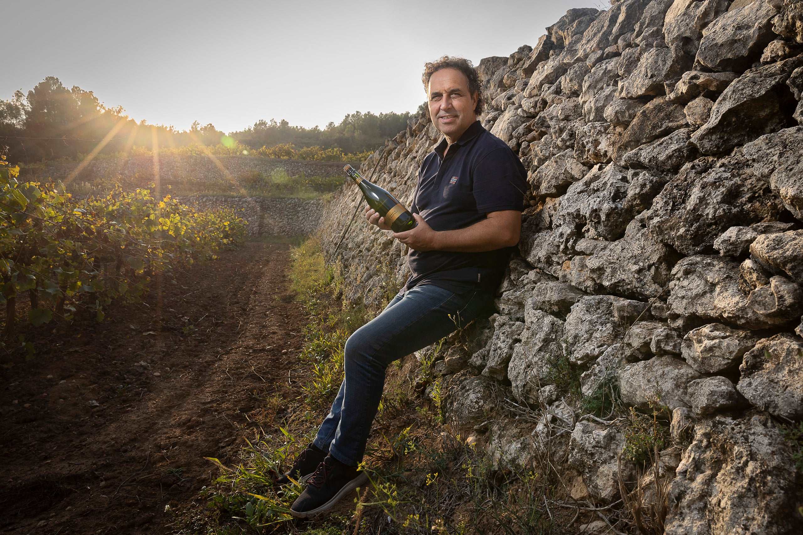 Xavier Bernet, propietari del celler Júlia Bernet.
16.10.2025, El Pago (Subirats)

foto: Jordi Play