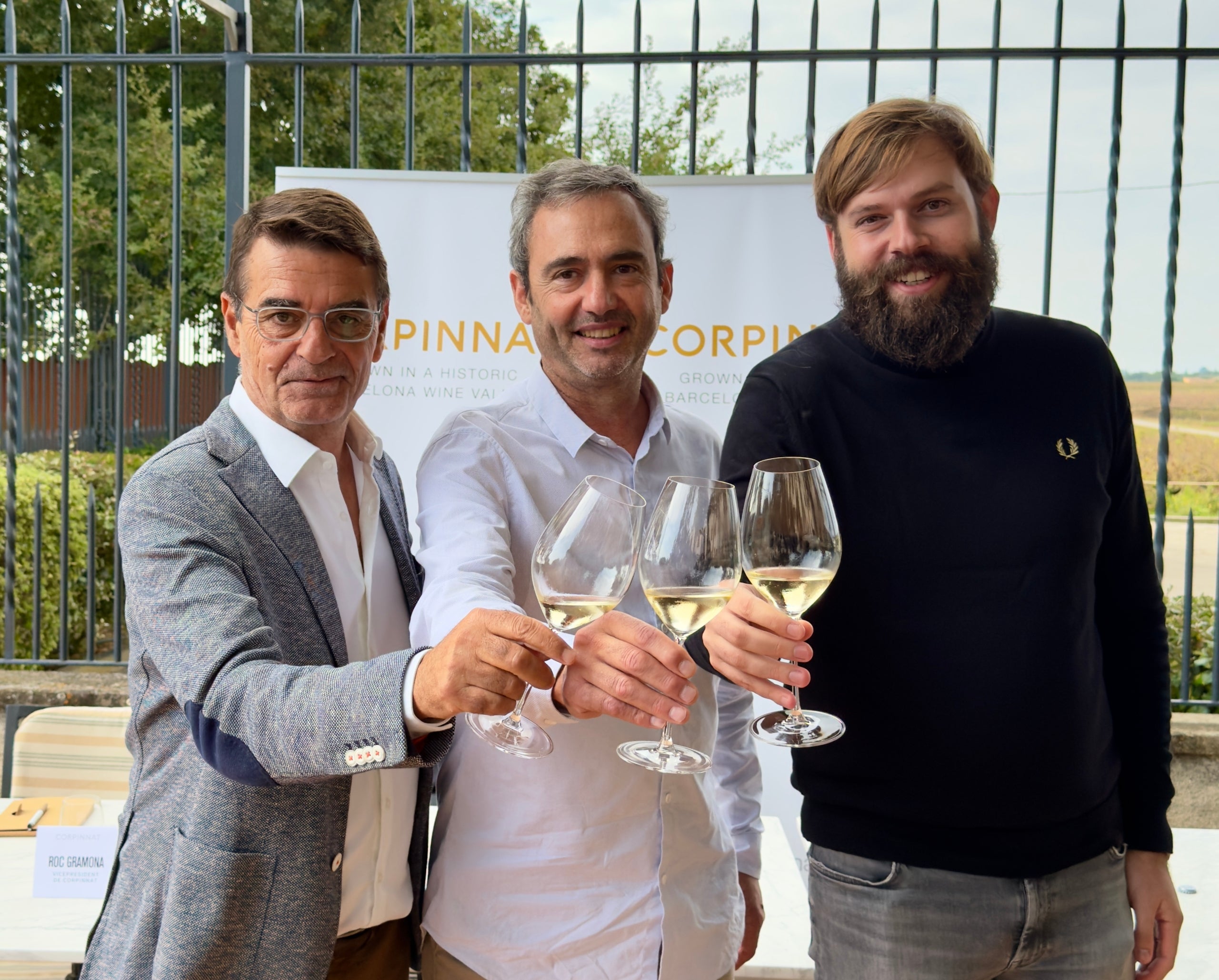 Xavier Nadal, propietari del celler Nadal; Pere Llopart, president de Corpinnat; Roc Gramona, vicepresident de Corpinnat / Cedida