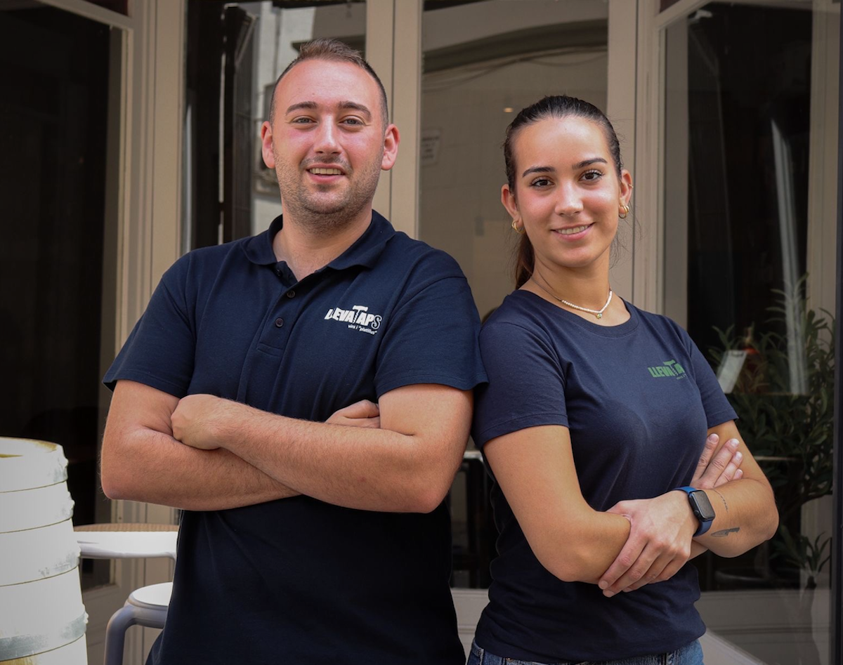 Pol Ortega i Maria Reyes, del restaurant Llevataps / Cedida