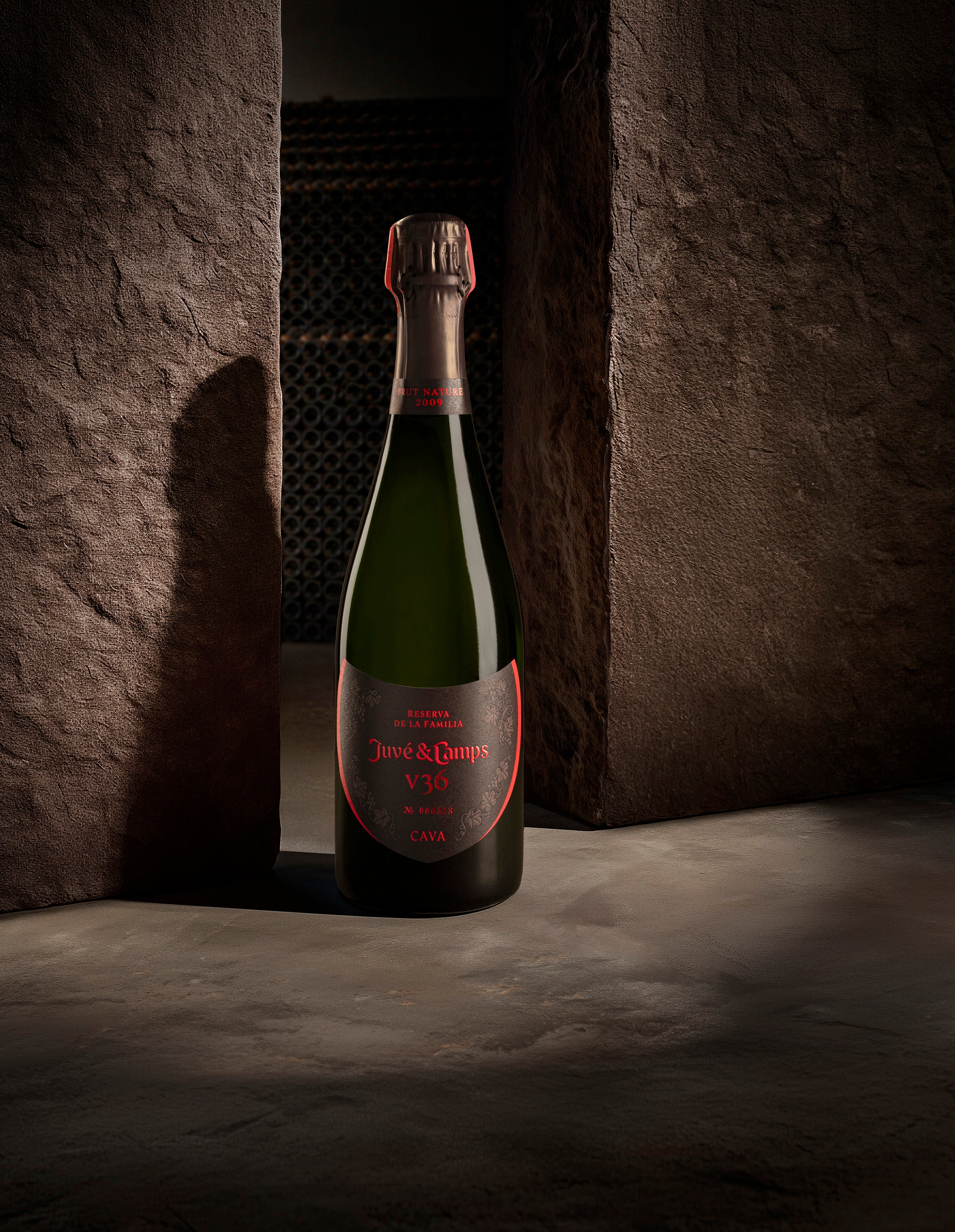 Una ampolla de l'edició especial del Reserva de Família V36 de Juvé & Camps / Cedida