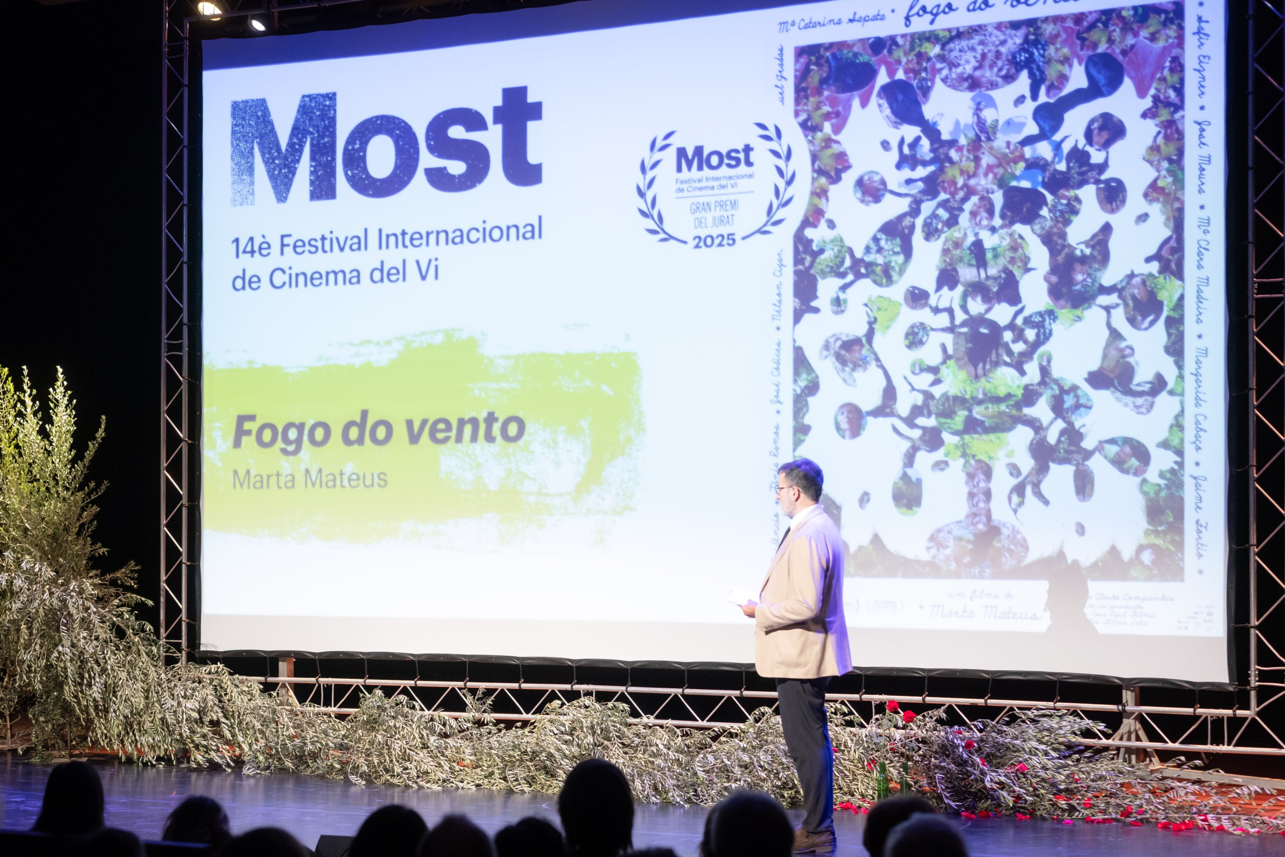 Imatge de la cloenda del Most Festival Internacional de Cinema del Vi / Cedida
