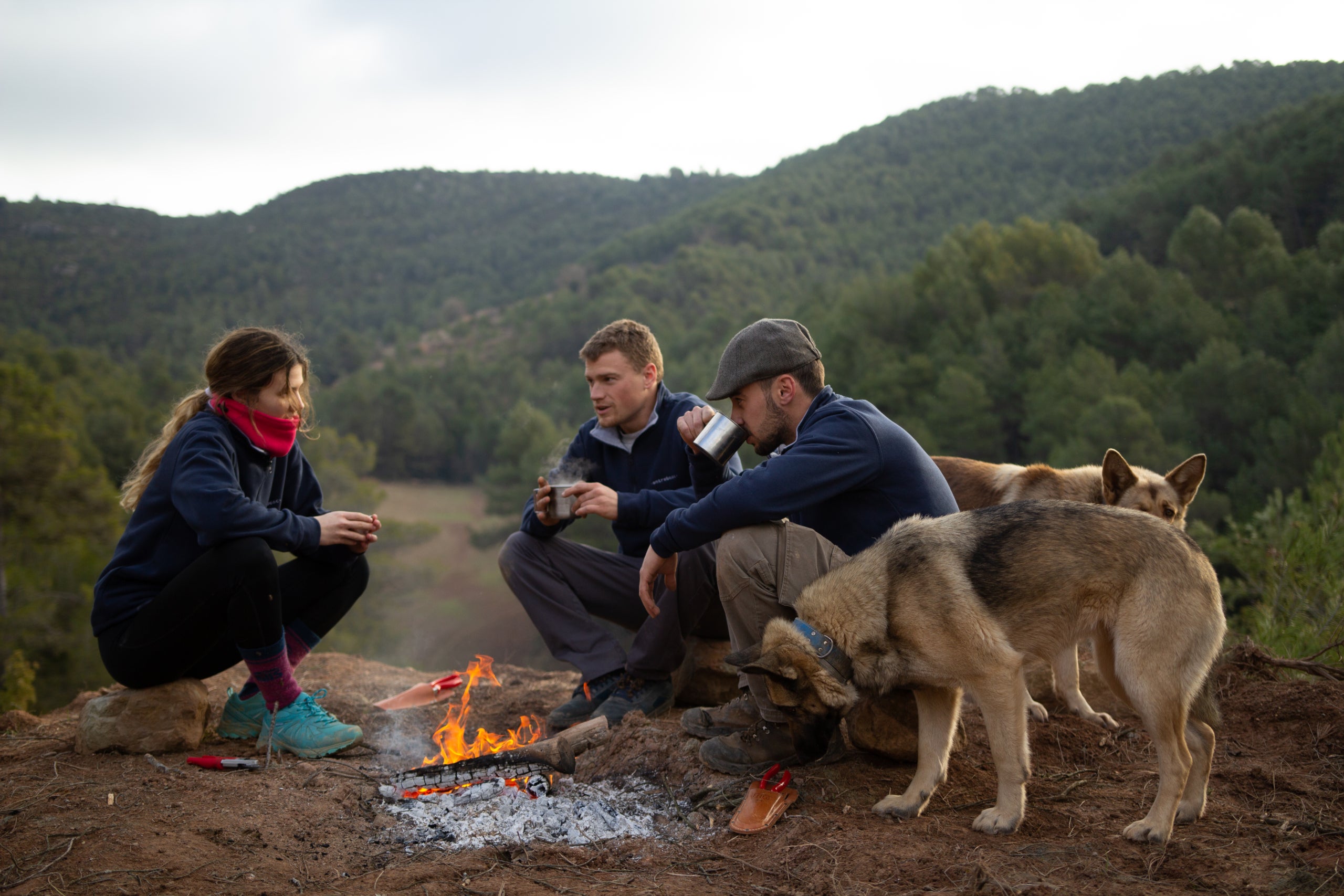 Enric, Ferran i Violeta Forn (Entrebosc) / Cedida