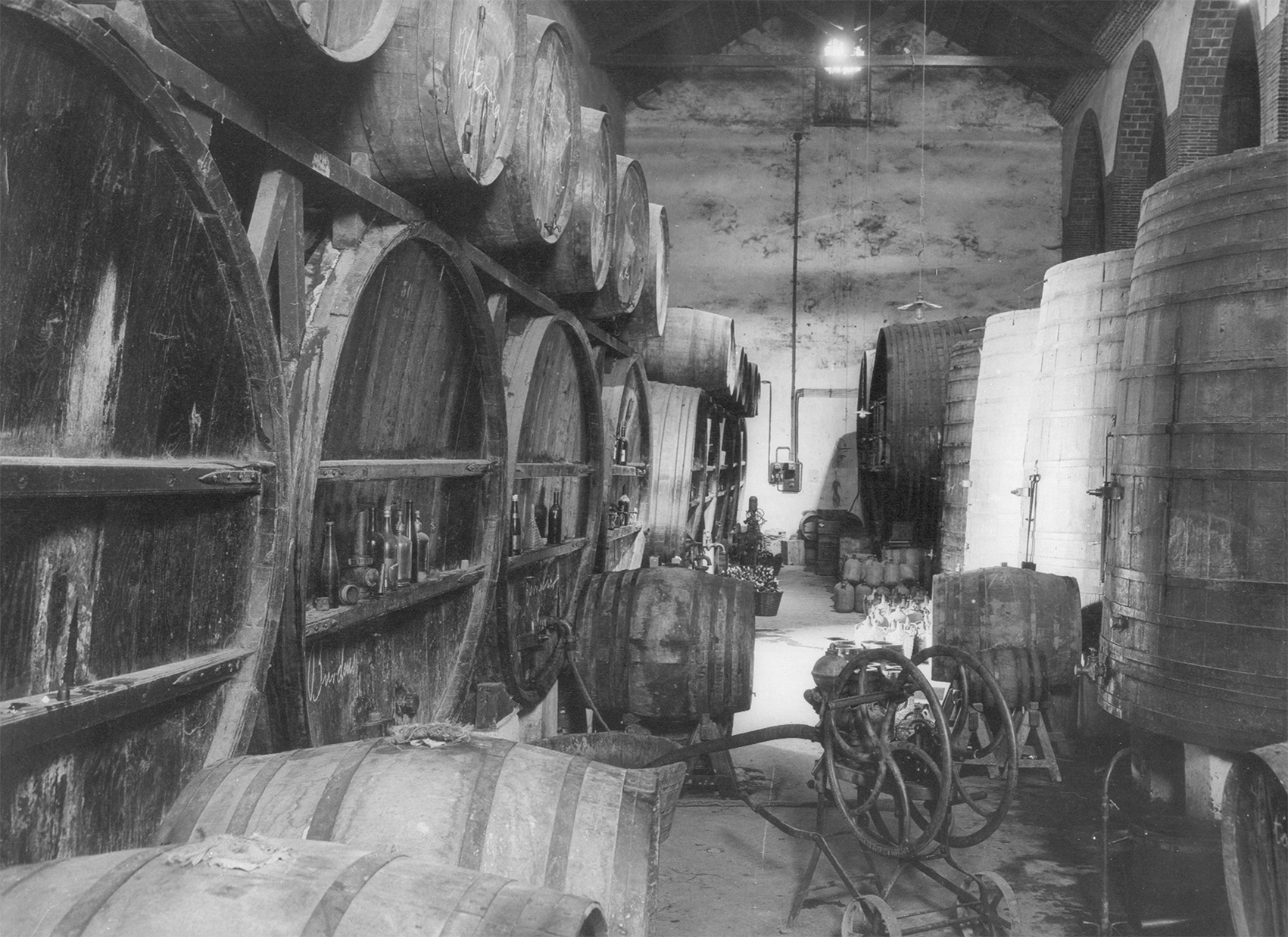 Imatge de l'interior de l'antic edifici d’Alella Vinícola / Cedida