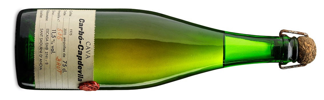 Botella de Carbó Capdevila 1975, del celler Blancher / Cedida