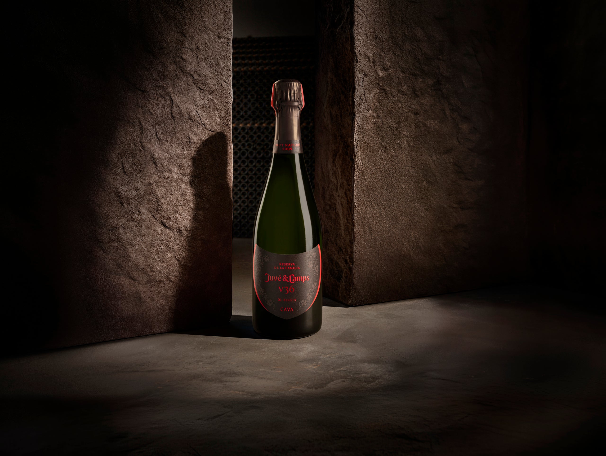 Ampolla del Reserva de la Família V36 de Juvé & Camps/ Cedida