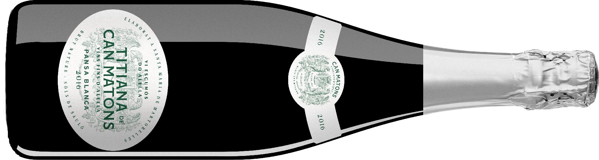 Botella de Titiana Pansa Blanca, del celler Can Matons / Cedida