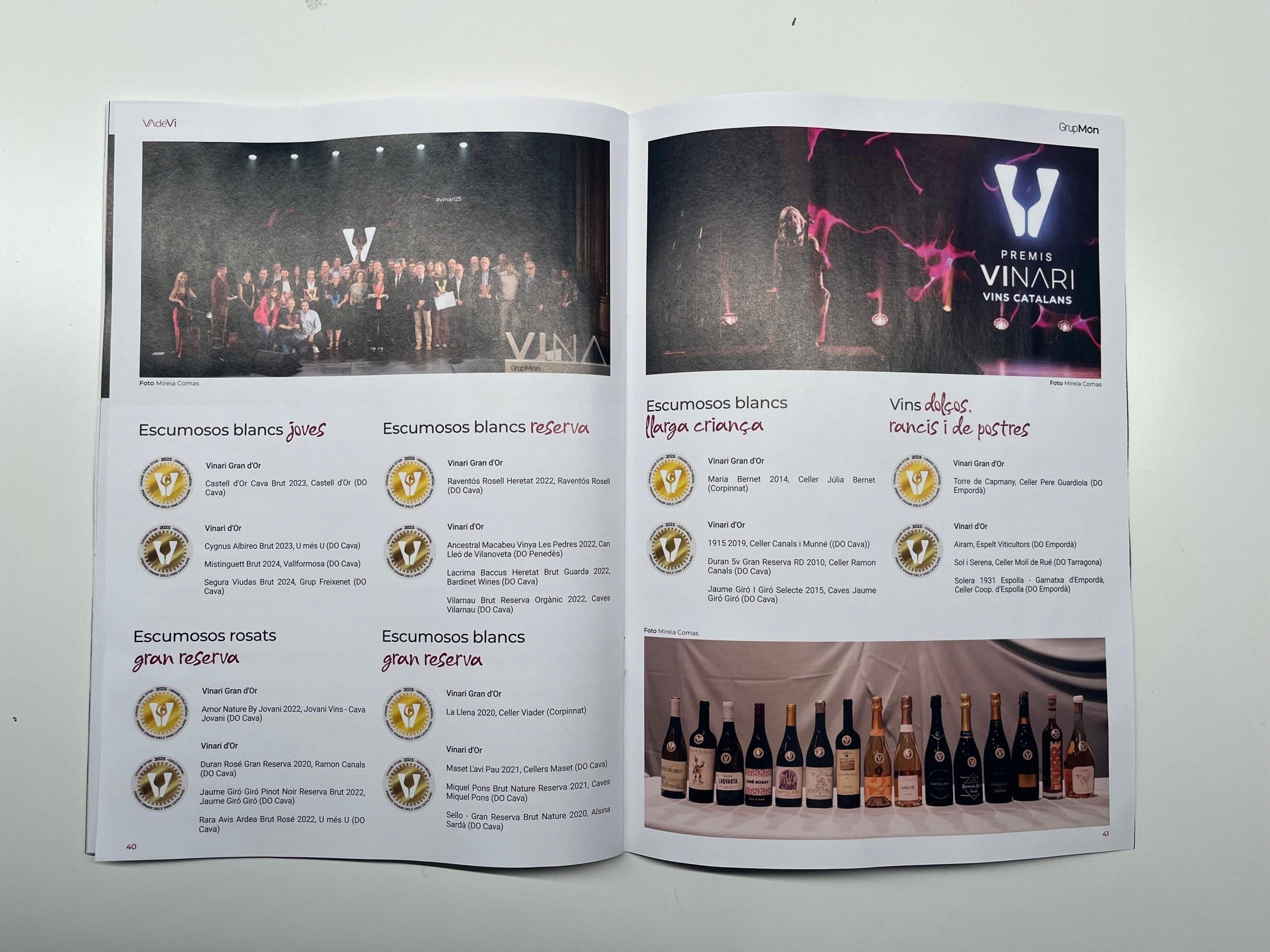 Imatge de l'interior de l'edició d'hivern de la revista en paper de Vadevi / J.C.