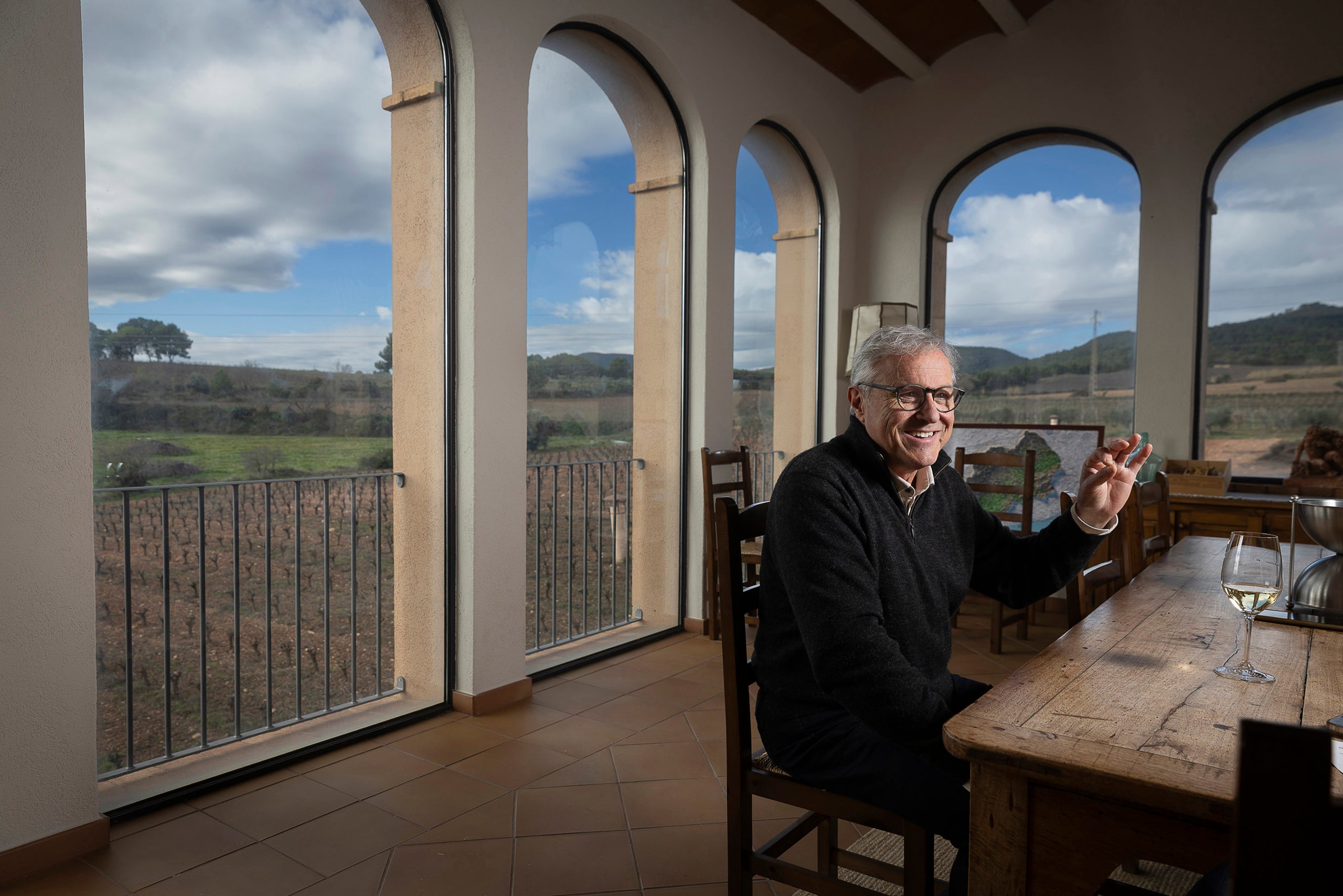Joan Huguet, president de la DO Penedès.
23.01.2026, Can Feixes, Cabrera d'Anoia (Alt Penedès)

foto: Jordi Play per a vadevi.cat