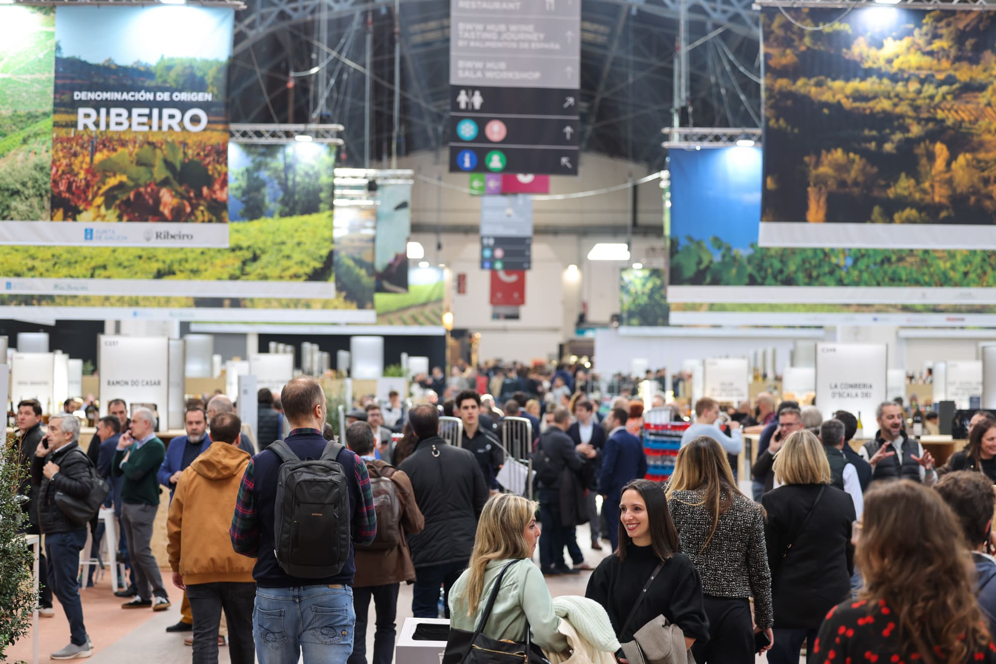 Imatge de l'interior de laFira de Barcelona durant la Barcelona Wine Week 2026 / Cedida
