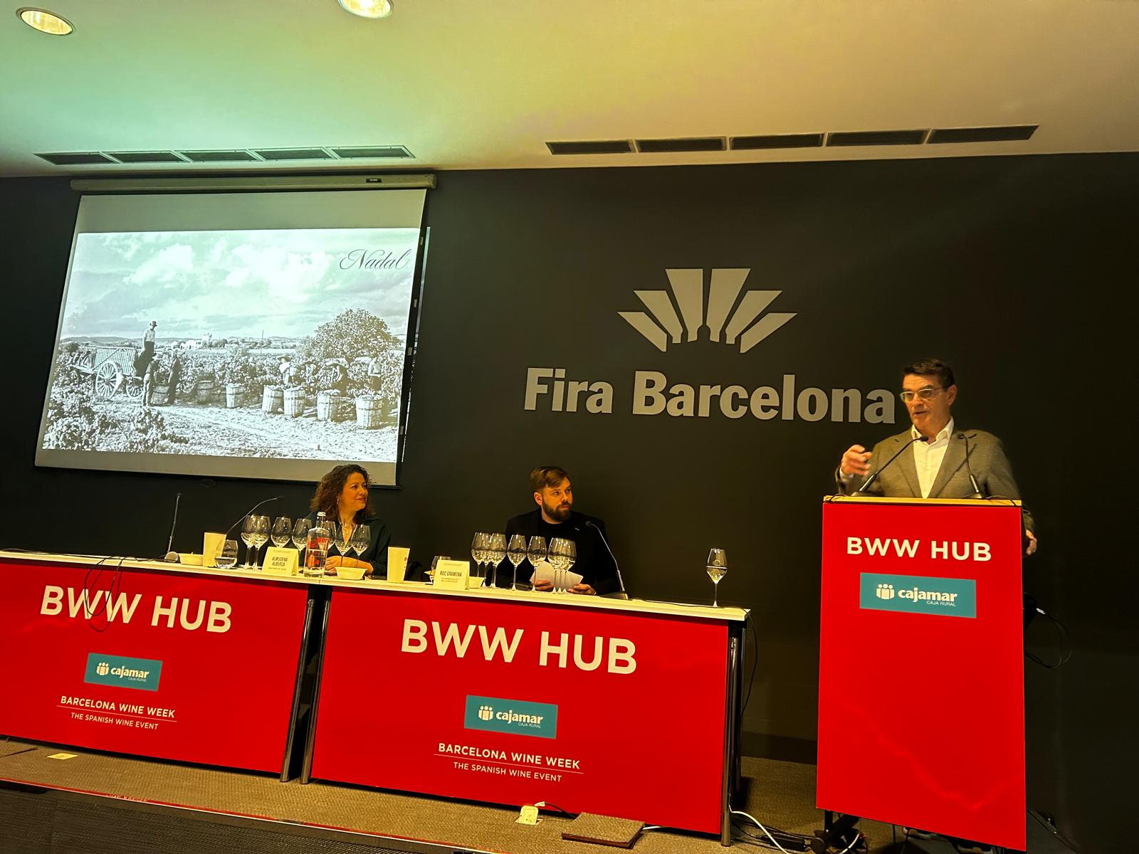 Xavier Nadal, propietari del Celler Nadal, presenta el seu Corpinnat a la classe magistral / E.B.