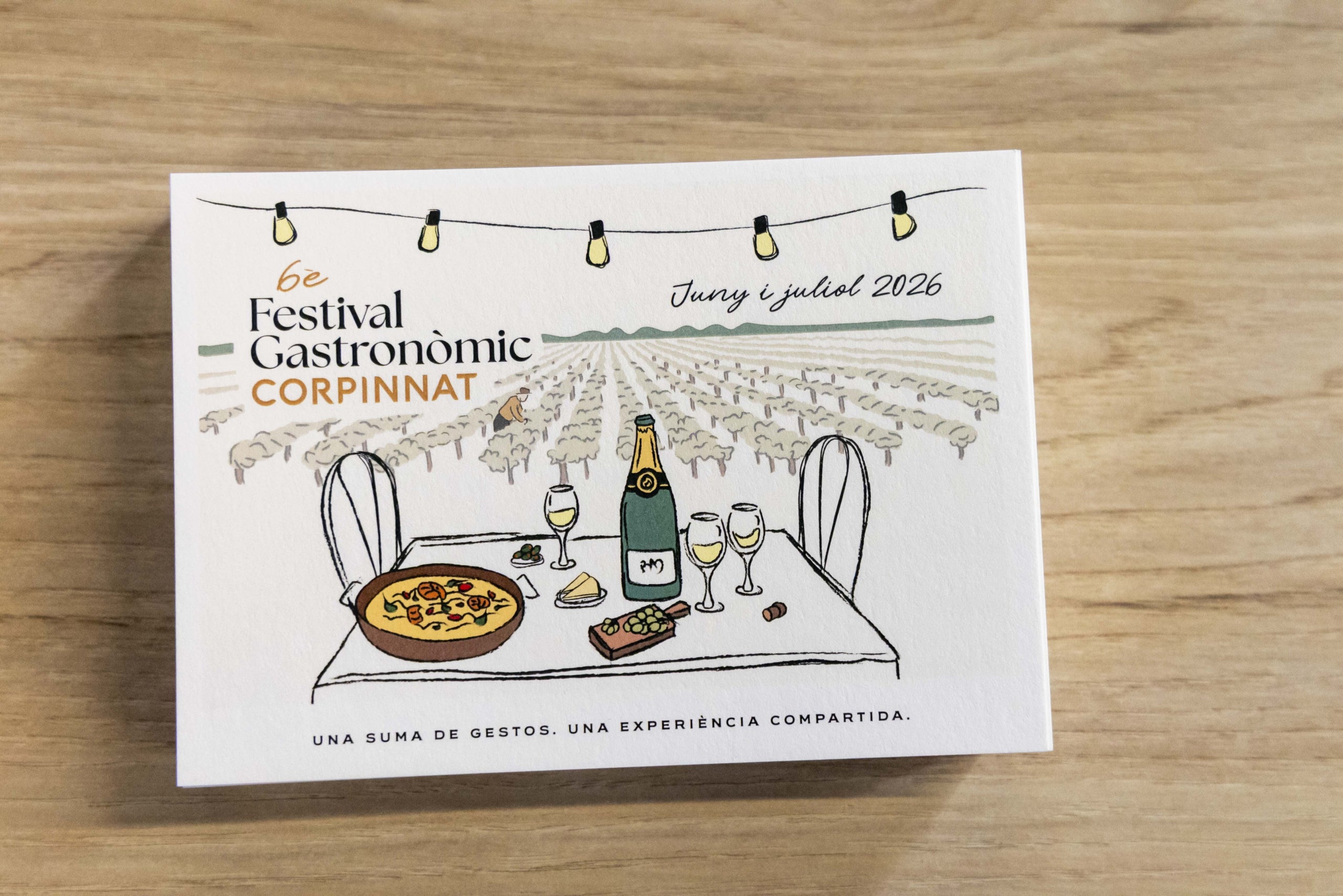 Disseny del 6è Festival Gastronòmic Corpinnat / cedida