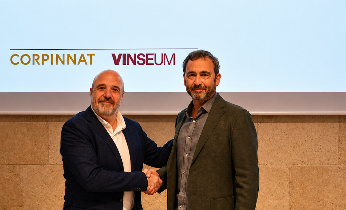 El president del Vinseum, Raimon Olivella i el president de Corpinnat, Pere Llopart / cedida