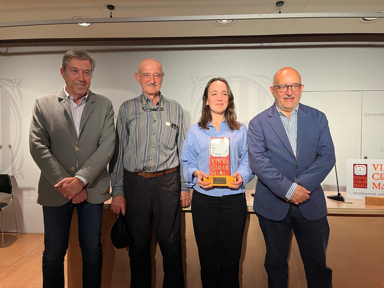 Francesc Suriol, president de Vinya Celler Masia; Marta Clot, comunicadora i sommelier; i Joan Gené, director de l'INCAVI / J.C.
