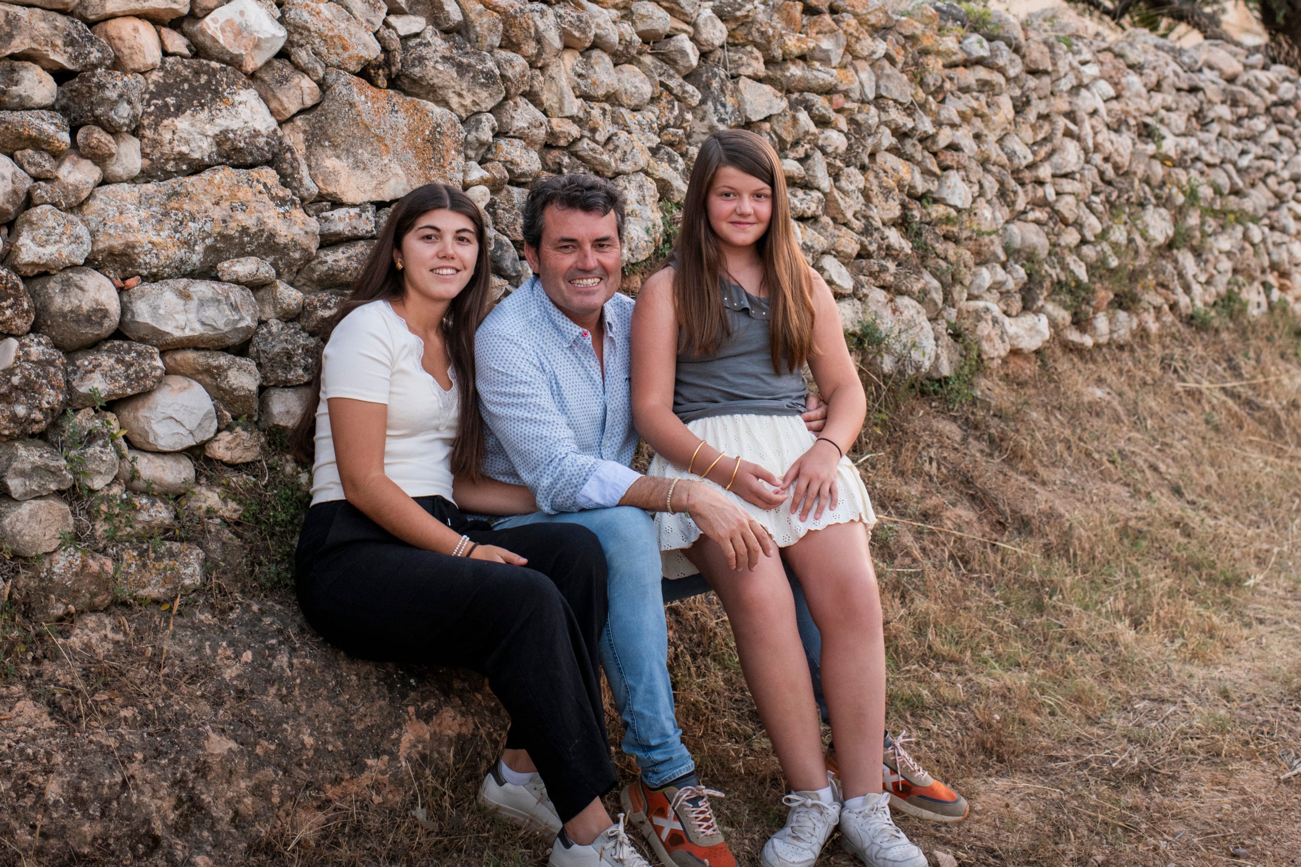 Albert Jané i les seves filles / Jaume Vilaseca