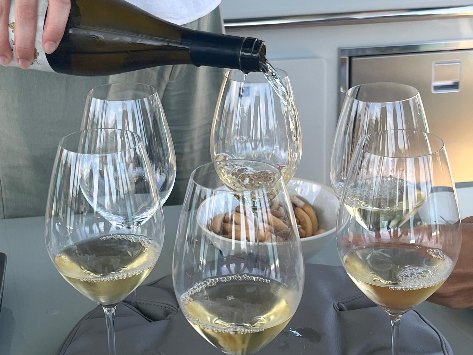El tast de Recaredo a bord d'un dels iots de De Antonio Yachts / J.C.