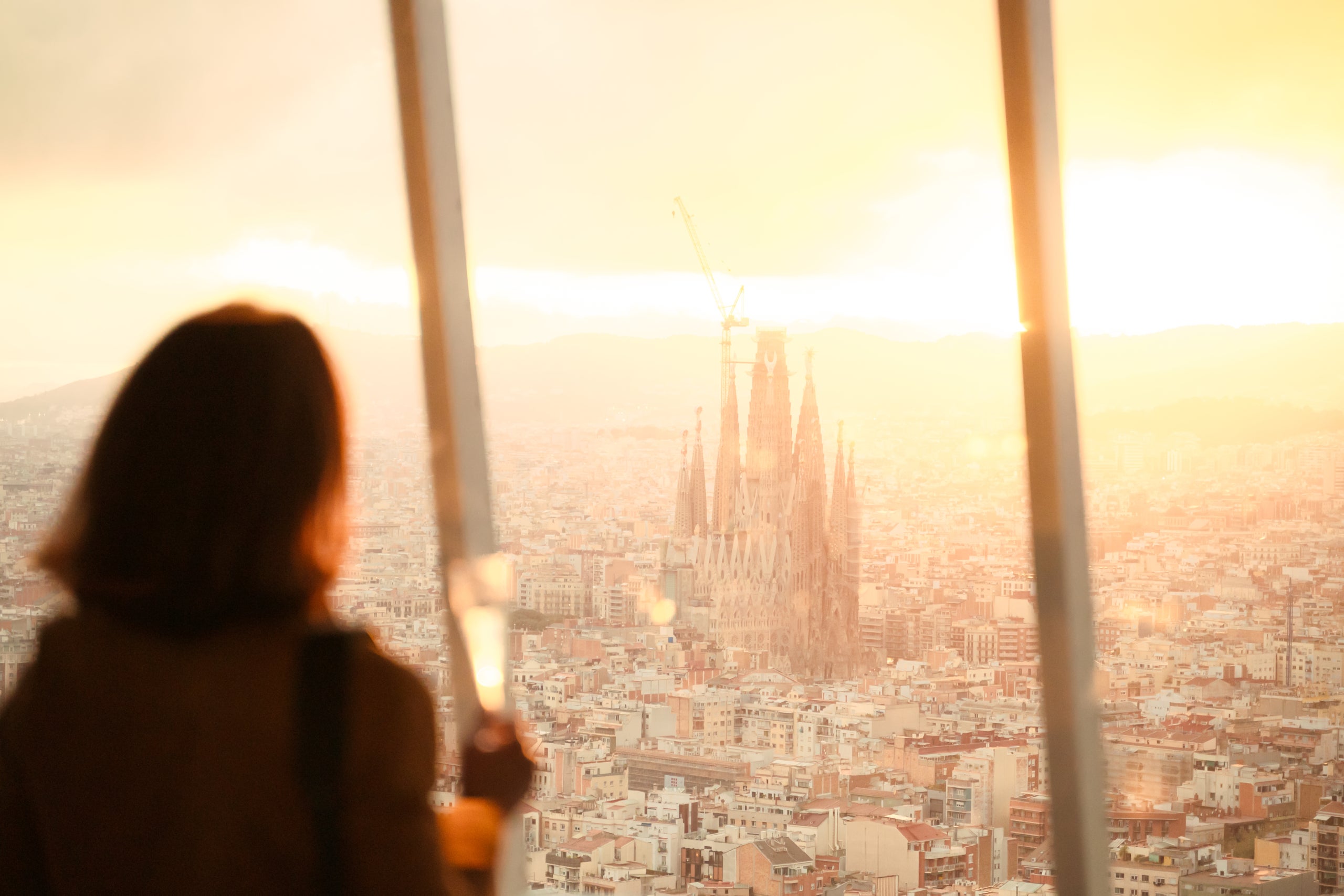 La Sagrada Família, en les vistes privilegiades del mirador de la Torre Glòries / Foto: Torres Glòries